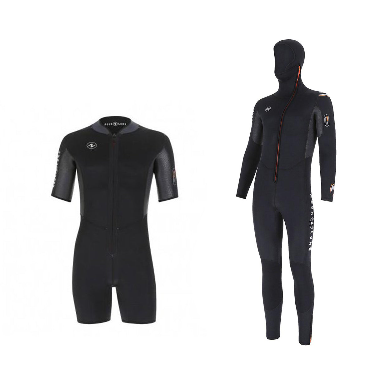 Aqualung Pakke med Dive Hooded Full Suit + Shorty våddragt